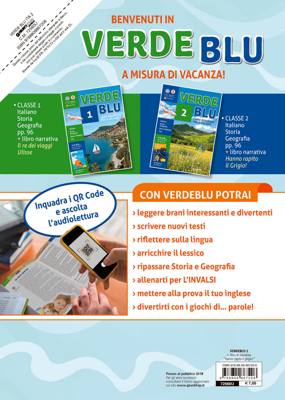 Verdeblu 2 + Hanno rapito il Grigio. Libro-quaderno di Italiano, Storia e Geografia per le vacanze