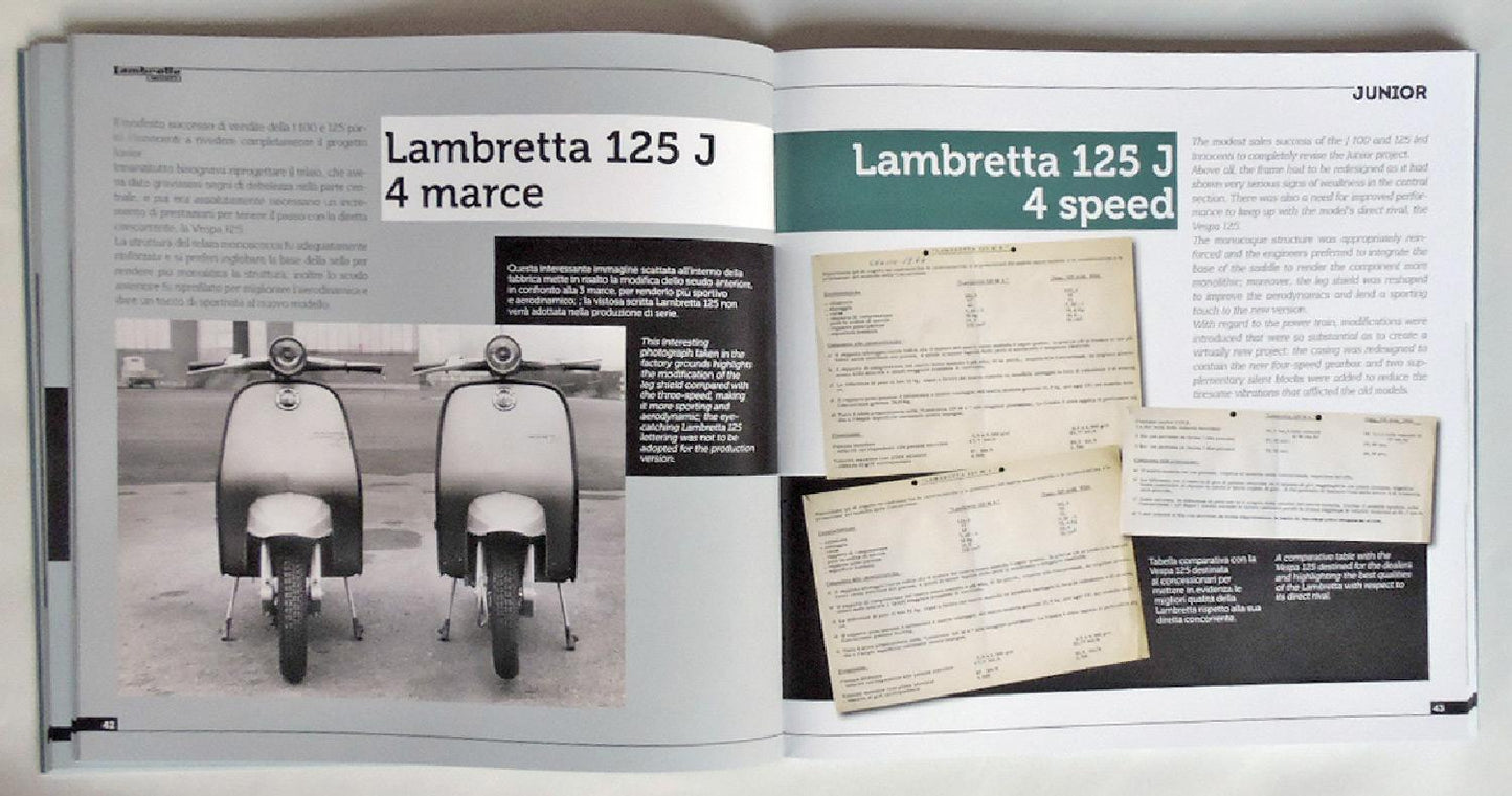 Lambretta Junior 50, 100, 125 . Storia Modelli e documenti/History, models and documents (Ediz. bilingue italiano/inglese )