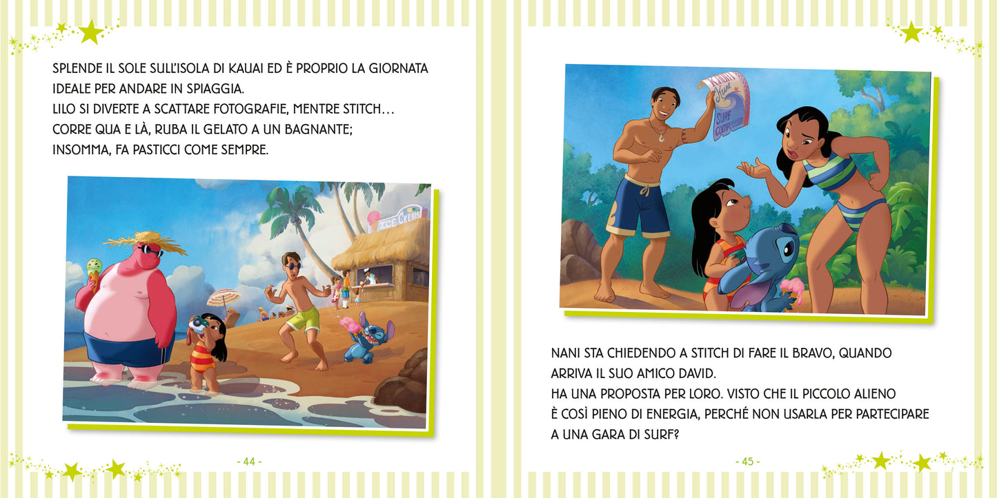 Stitch 7 Storie per la settimana. Scritto in stampatello maiuscolo - Che cosa combini, Stitch?