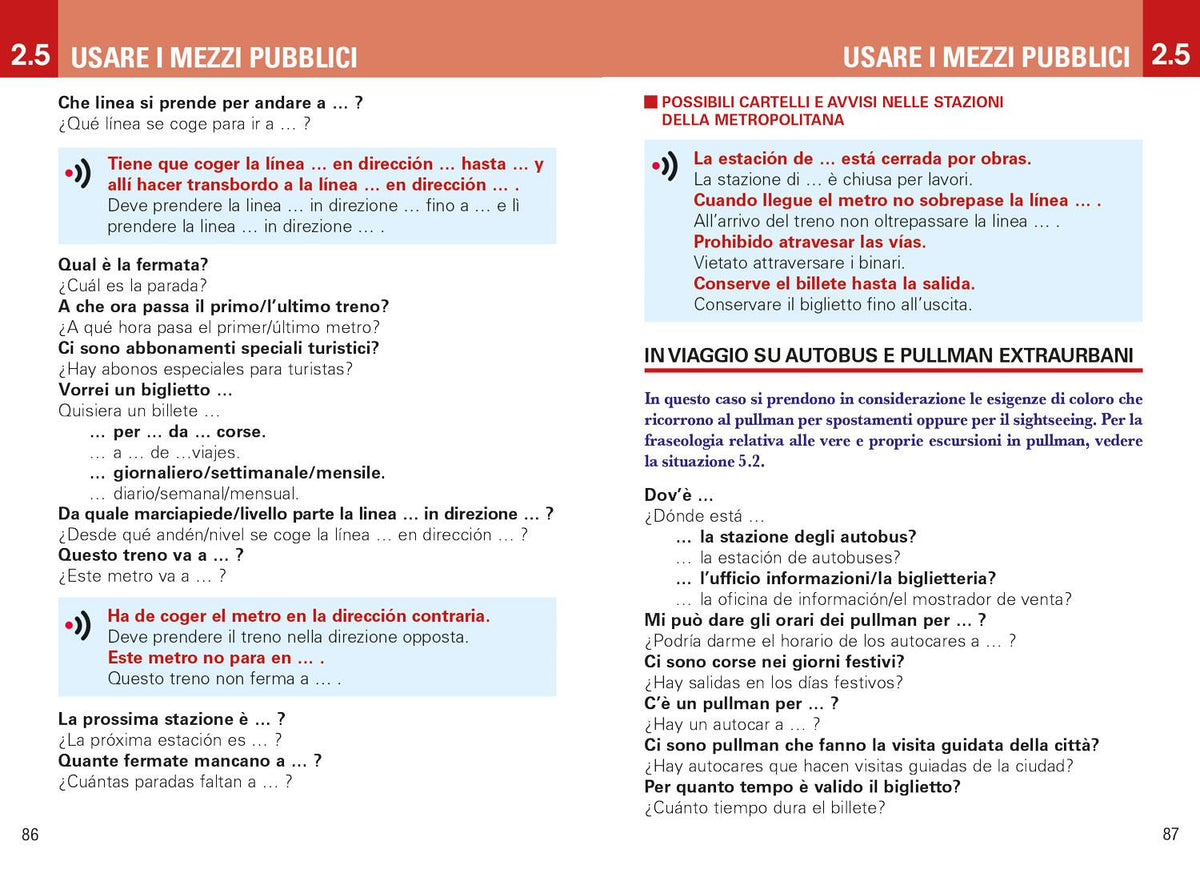 SPAGNOLO PER VIAGGIARE. Frasario/Dizionario