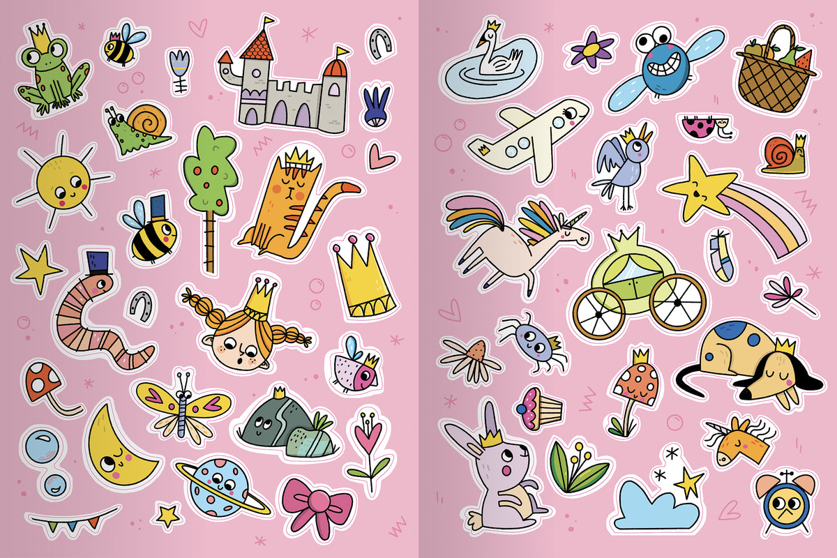 Principesse e Unicorni. Attività, Tatuaggi e Sticker