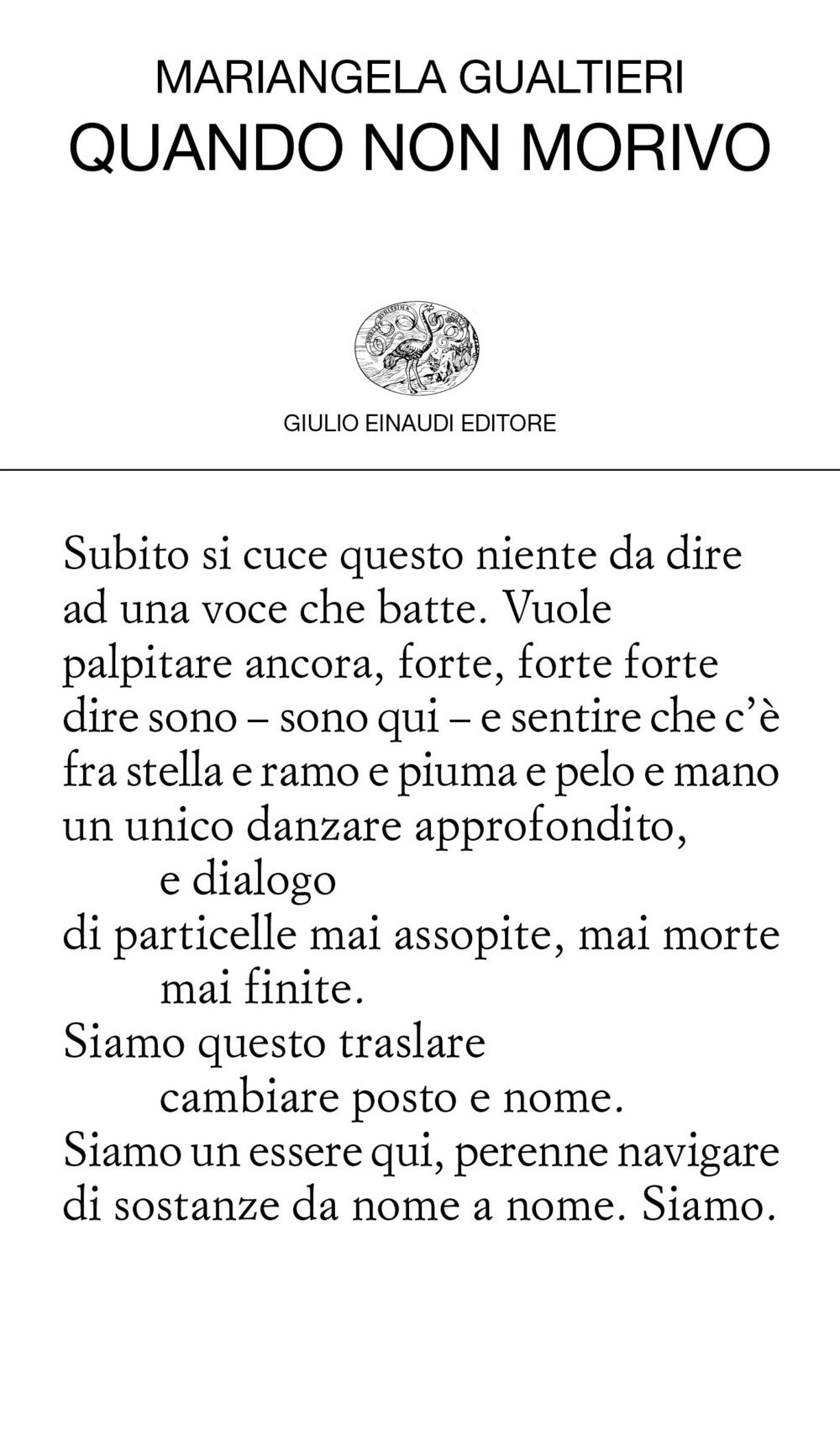 Quando non morivo.