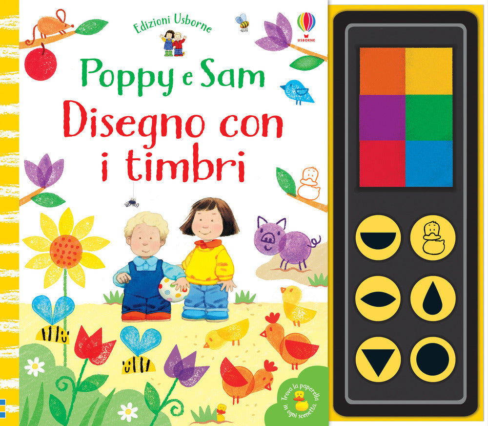 Disegno con i timbri. Poppy e Sam. Con gadget.