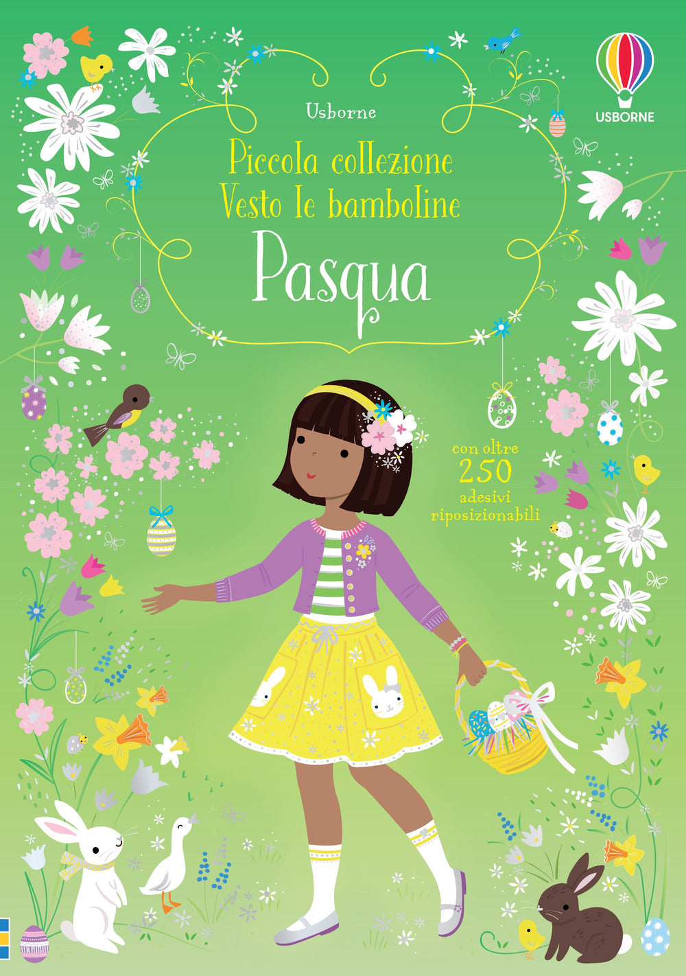 Pasqua. Piccola collezione. Vesto le bamboline. Con adesivi. Ediz. a colori.