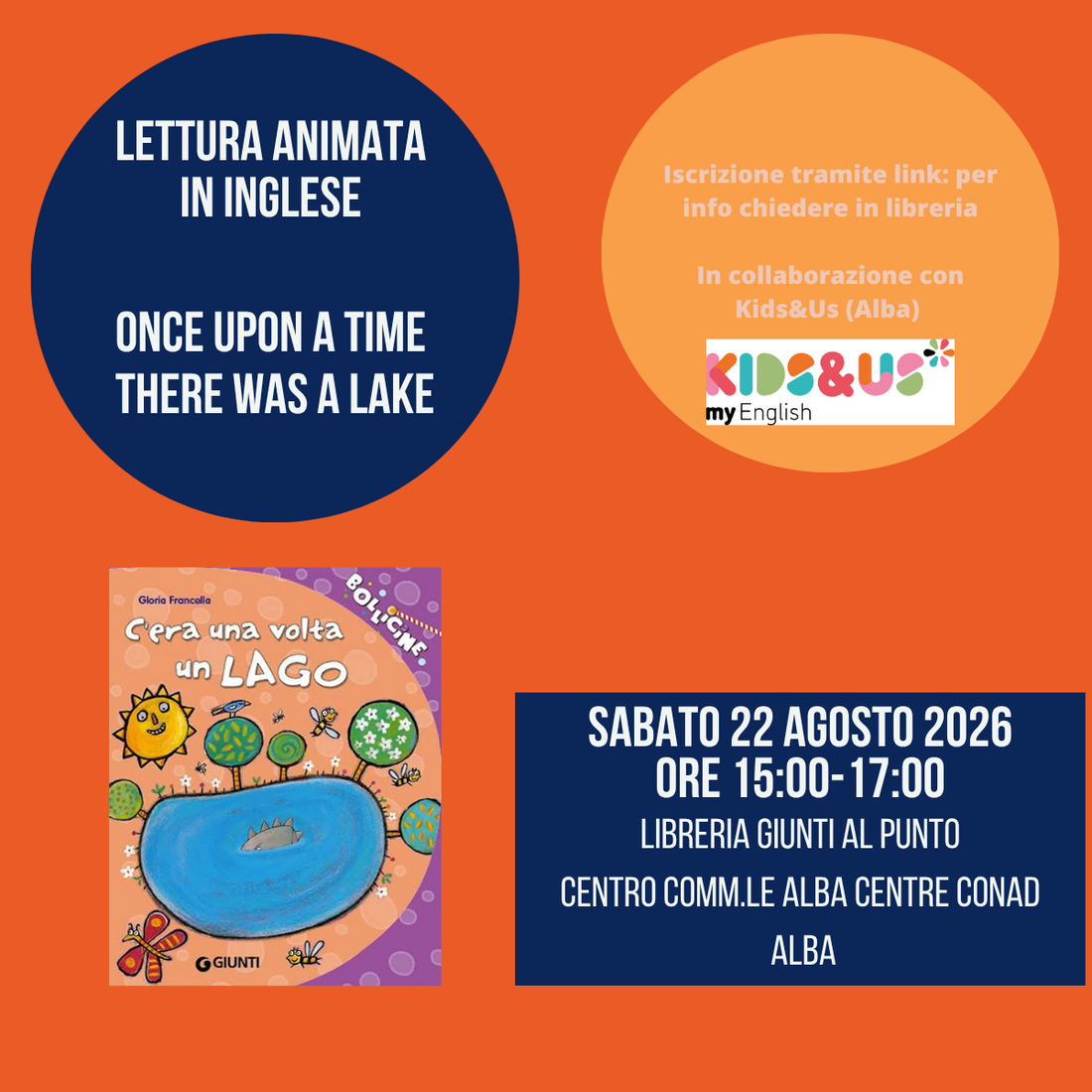 Lettura animata in inglese ad Alba