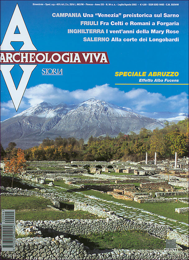 Archeologia Viva n. 94 - luglio/agosto 2002. Rivista bimestrale