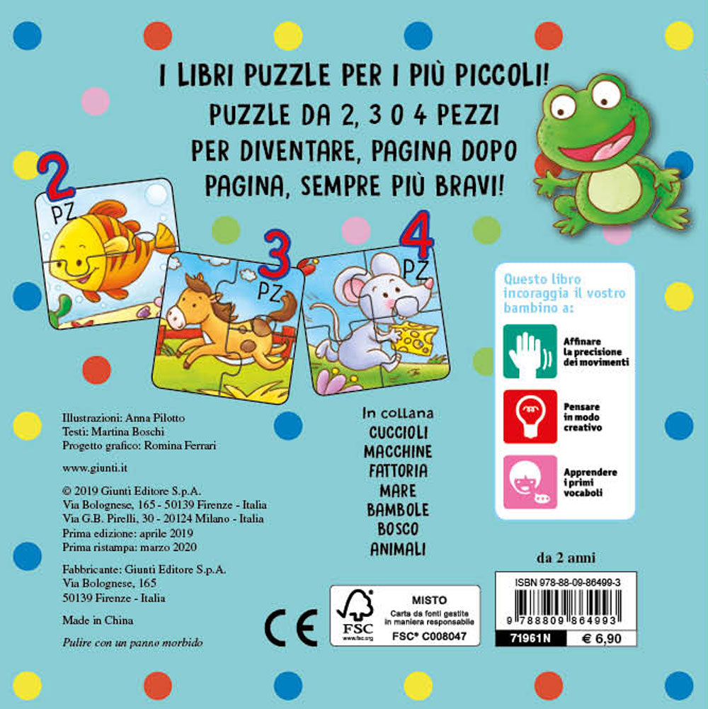 Animali. 5 puzzle facili facili