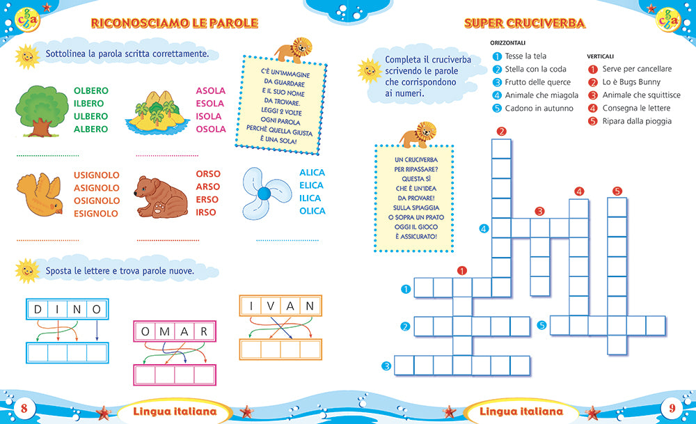 Imparo in vacanza - vado in seconda. Attività di ripasso per bambini della scuola primaria