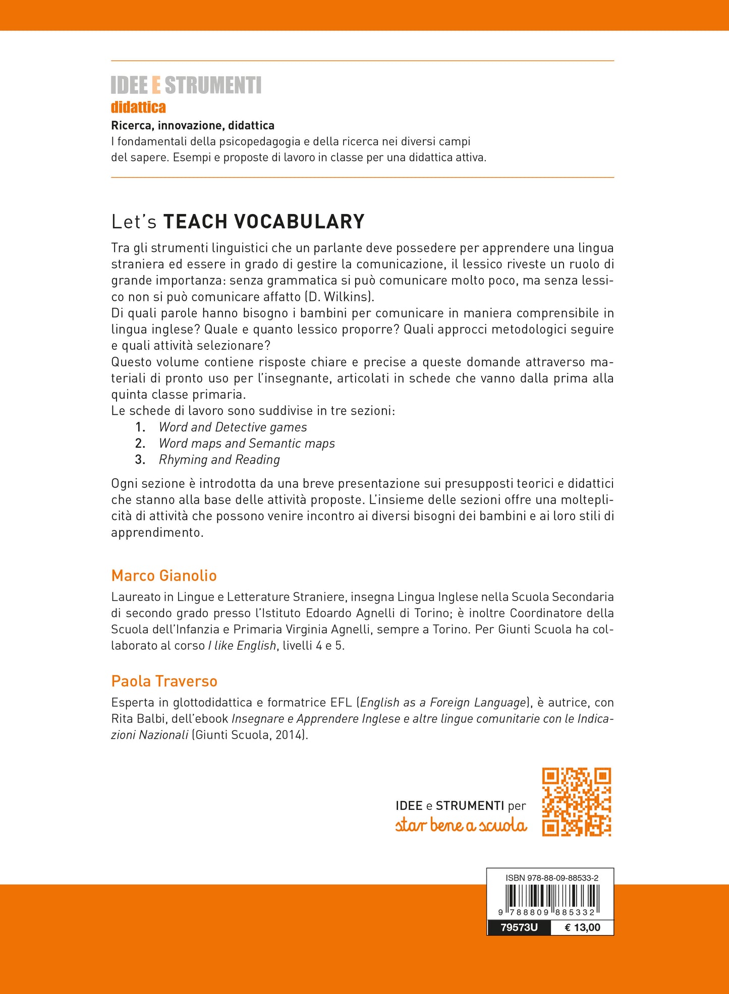 Let's teach vocabulary. Lessico e strategie nella scuola primaria