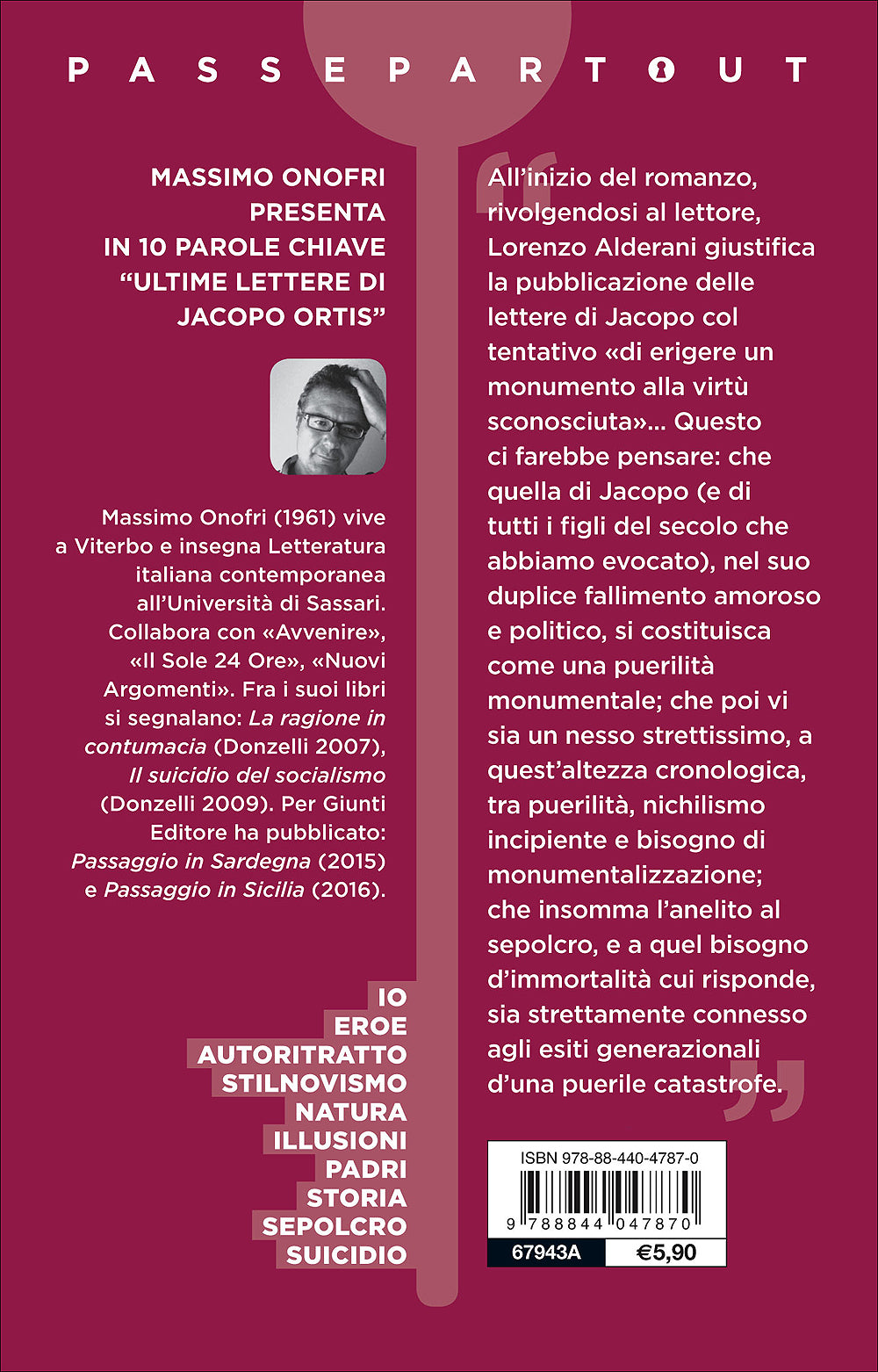 Ultime lettere di Jacopo Ortis. Edizione integrale