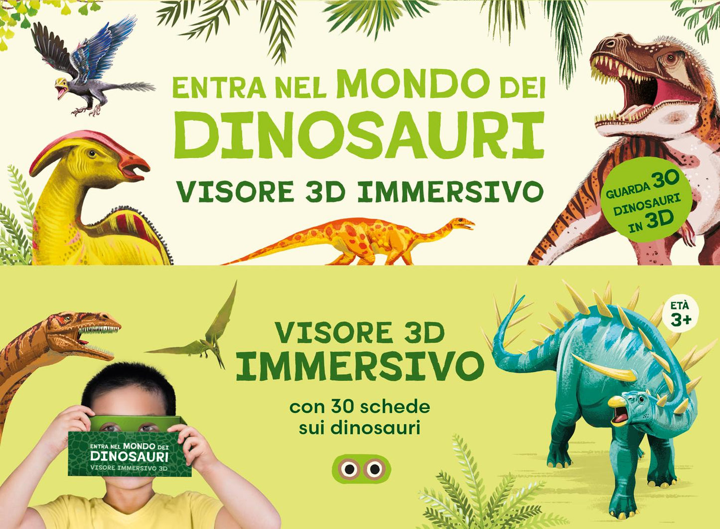 Entra nel mondo dei dinosauri. Scopri i libri scatola che diventano visori 3D super immersivi!