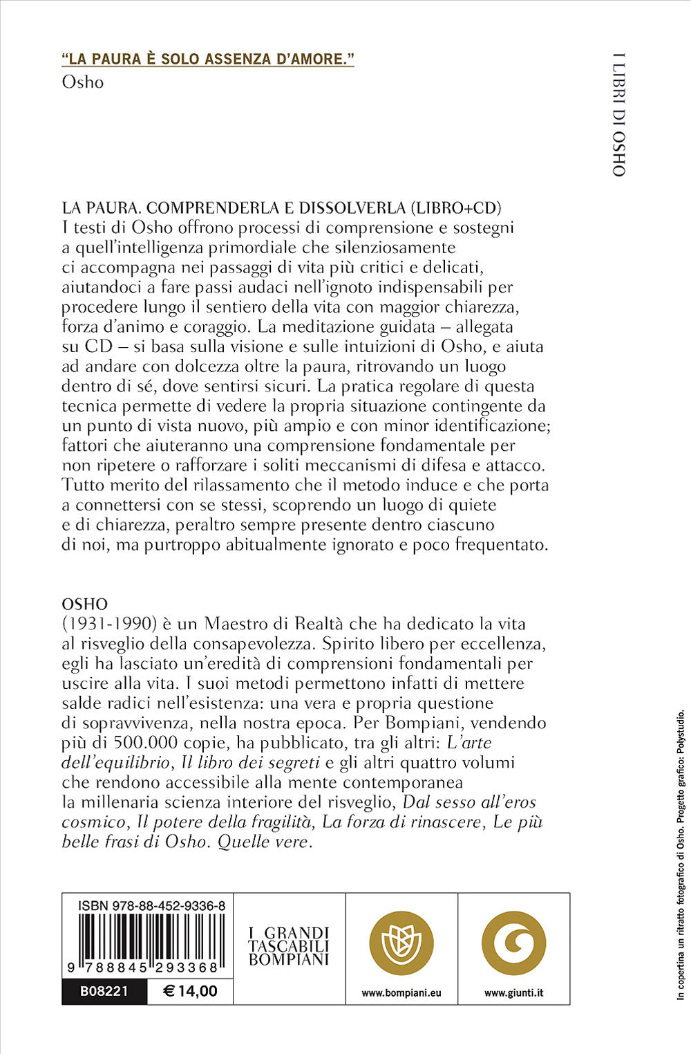 La paura + CD. Comprenderla e dissolverla