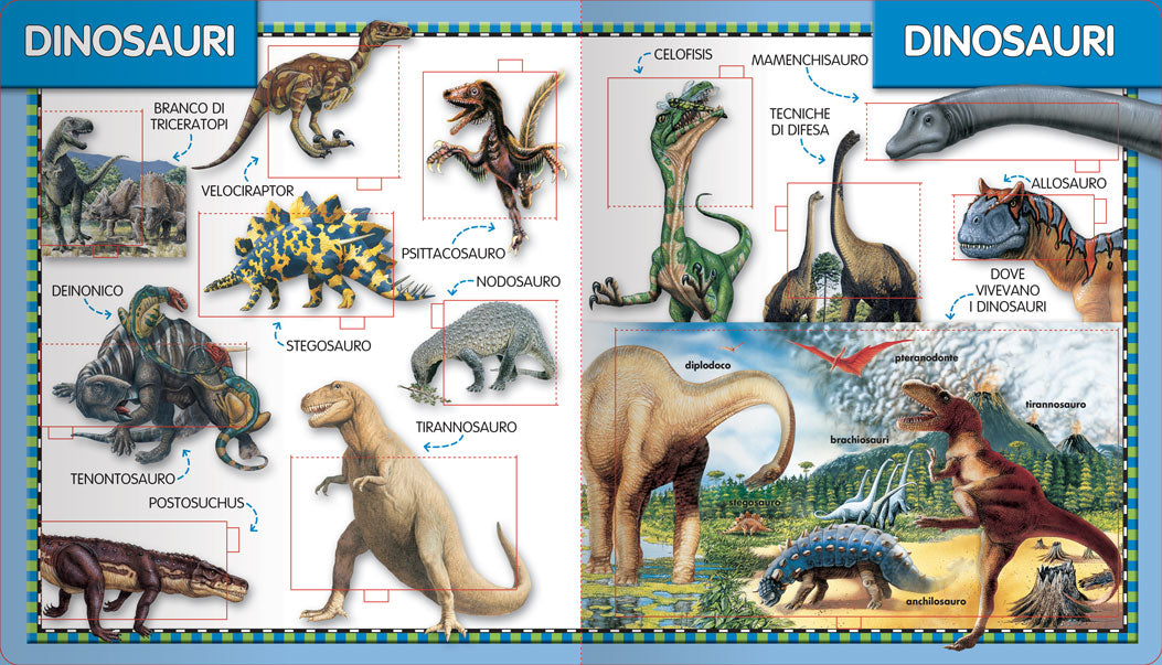 Dinosauri. 100 finestrelle