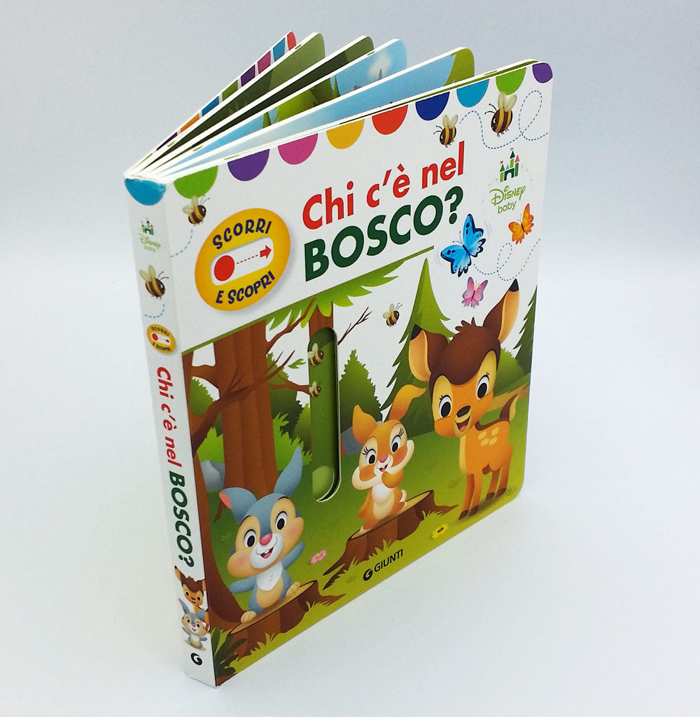 Disney Baby - Chi c'è nel bosco? Scorri e Scopri. con finestrelle scorrevoli