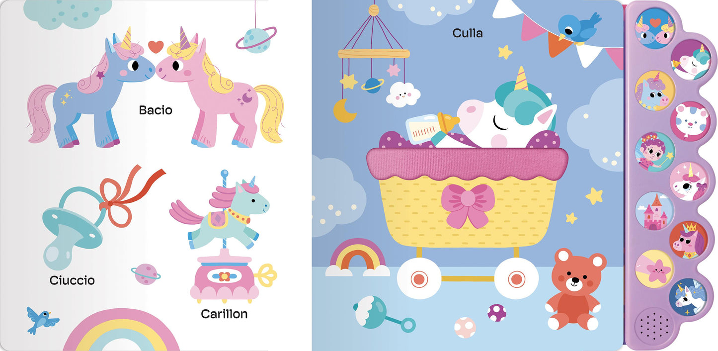 Unicorni. Un libro per ascoltare, toccare e scoprire