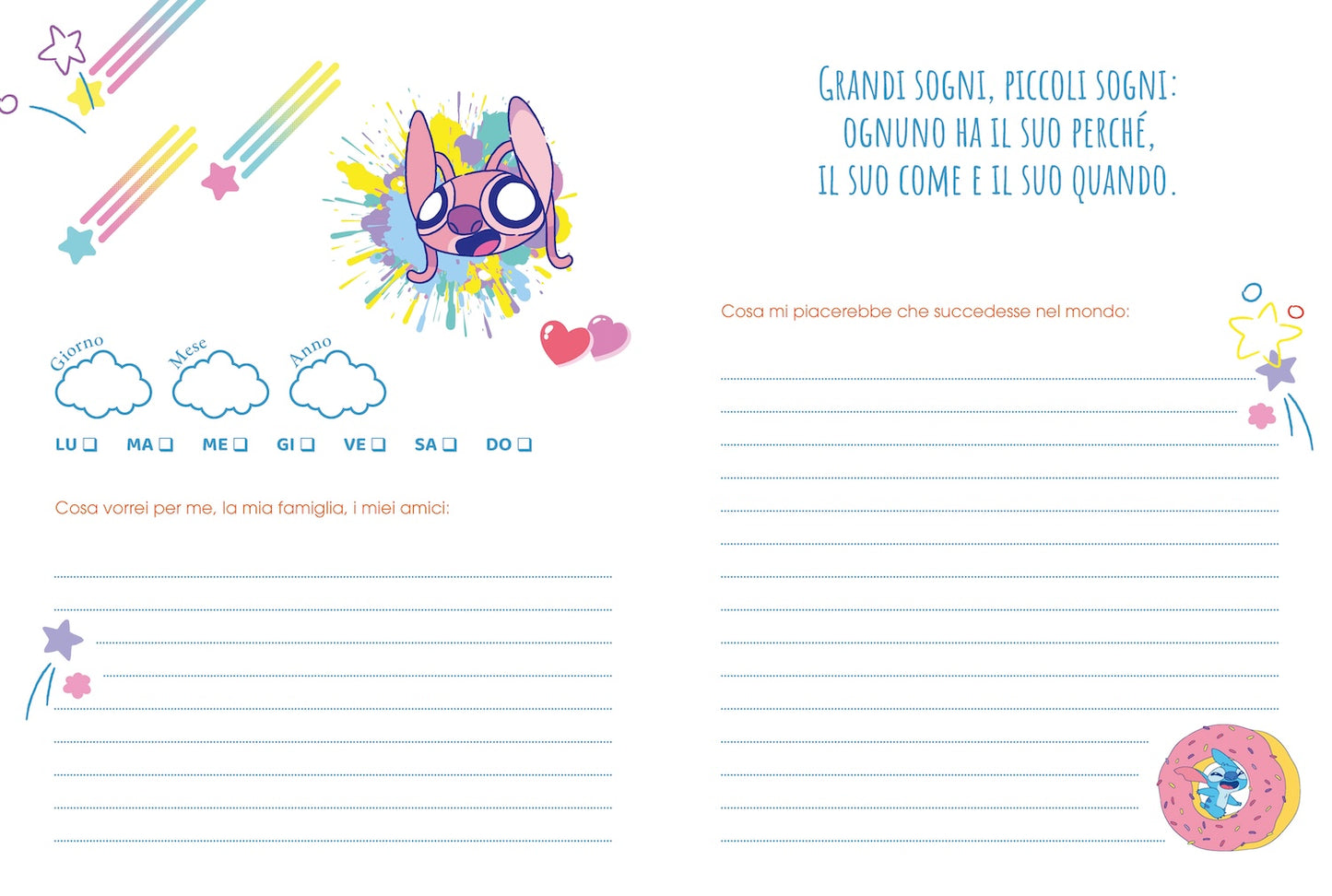 Stitch My Secret Diary. Diario segreto dell'amicizia. Con Angel