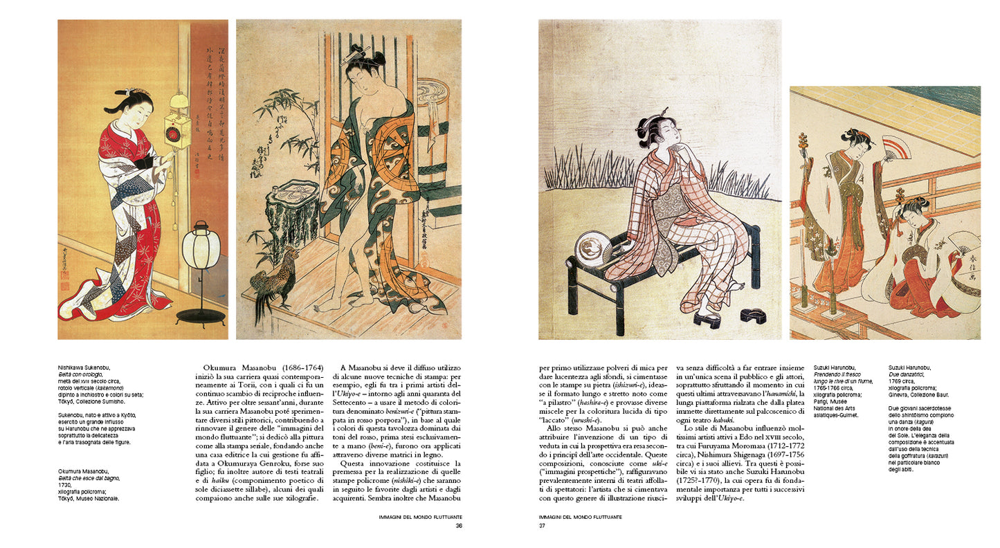 Ukiyo-e . Hokusai, Hiroshige, Utamaro