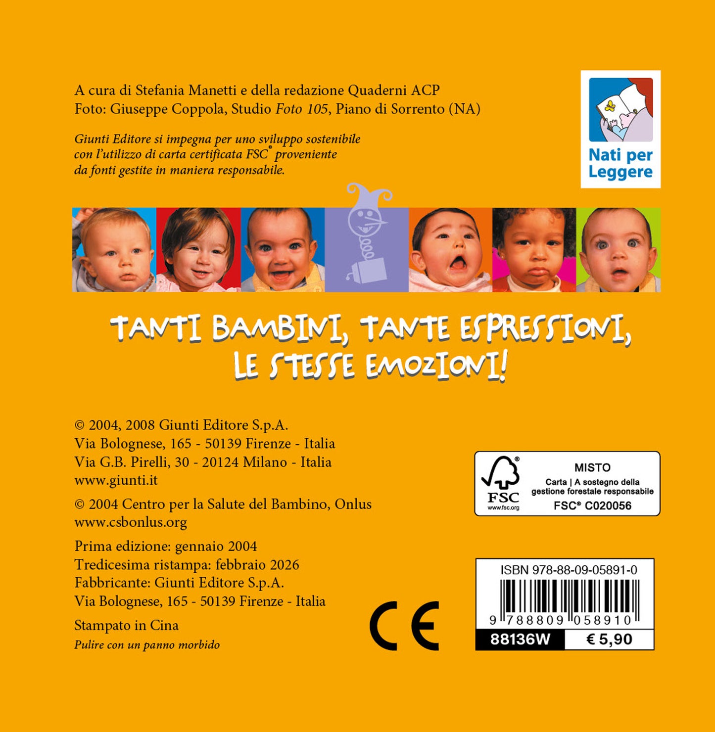 Guarda che faccia!. Progetto Nati per leggere