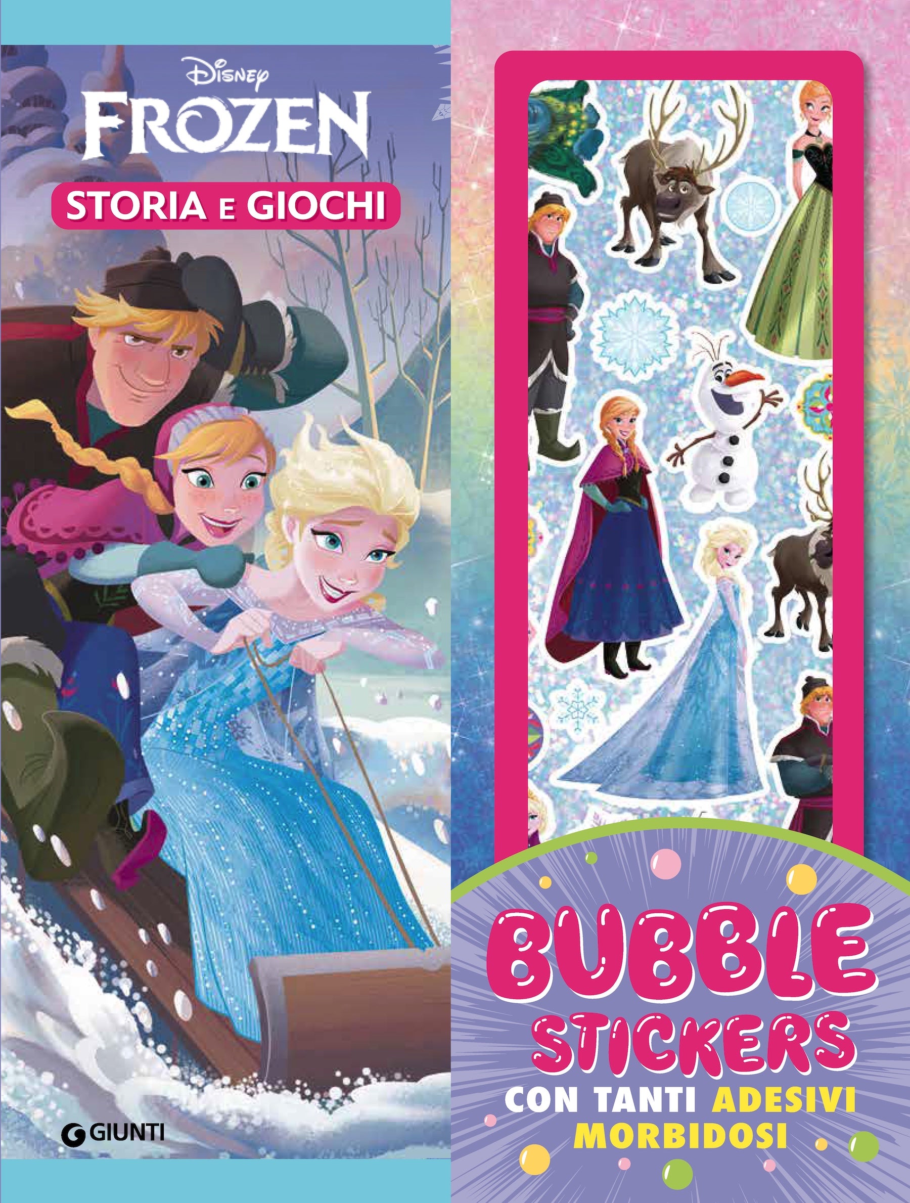 Disney Frozen Bubble Stickers con tanti adesivi morbidosi
