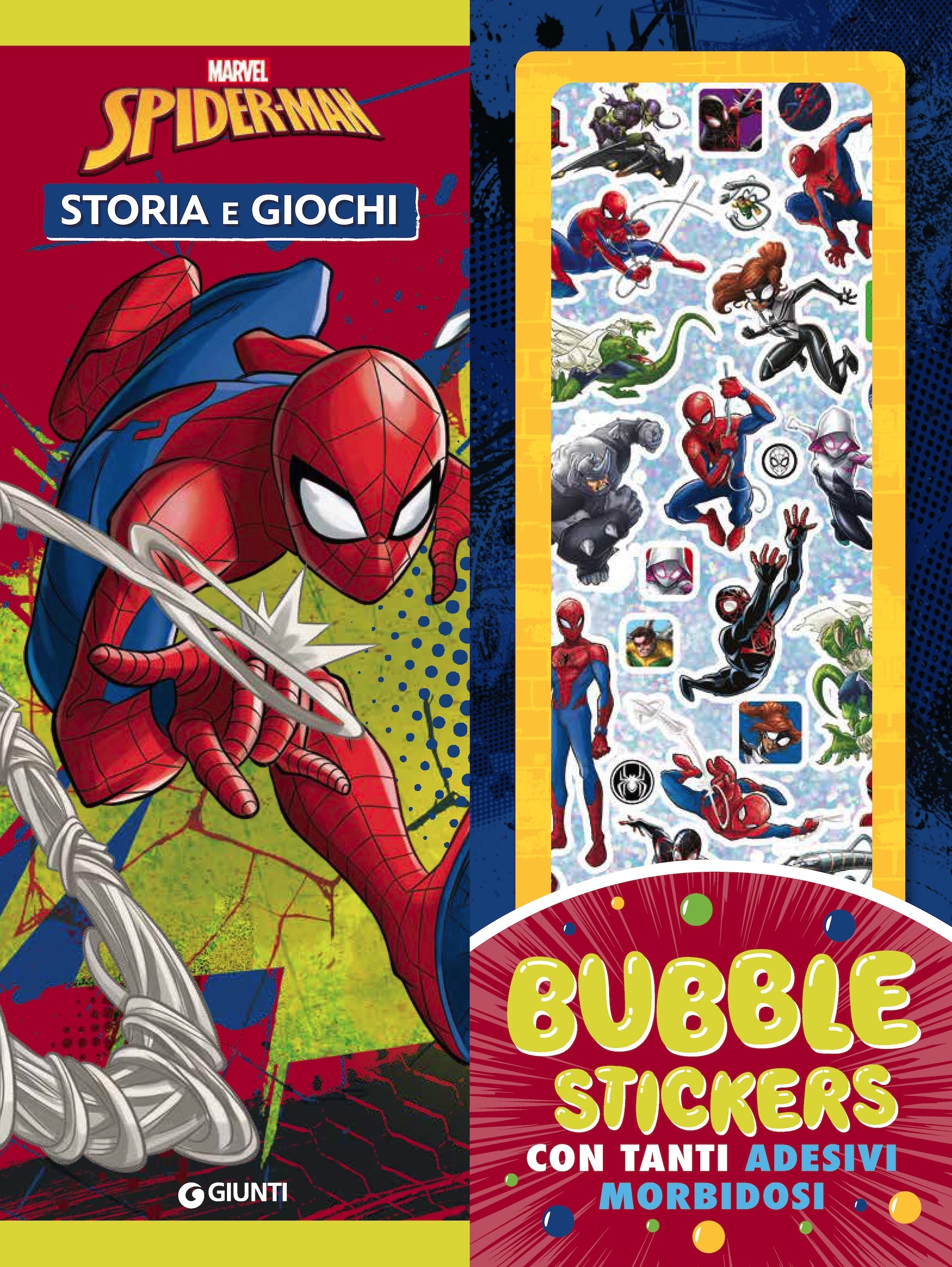 Spiderman Bubble Stickers con tanti adesivi morbidosi