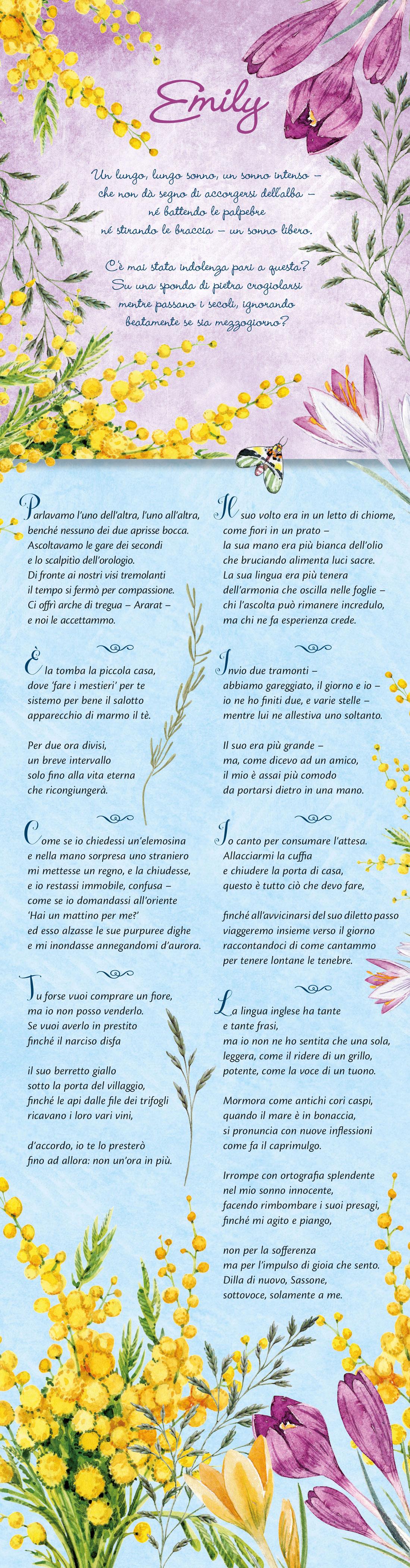 Calendario Emily Stretto 2027 da parete (12,5 x 48 cm)