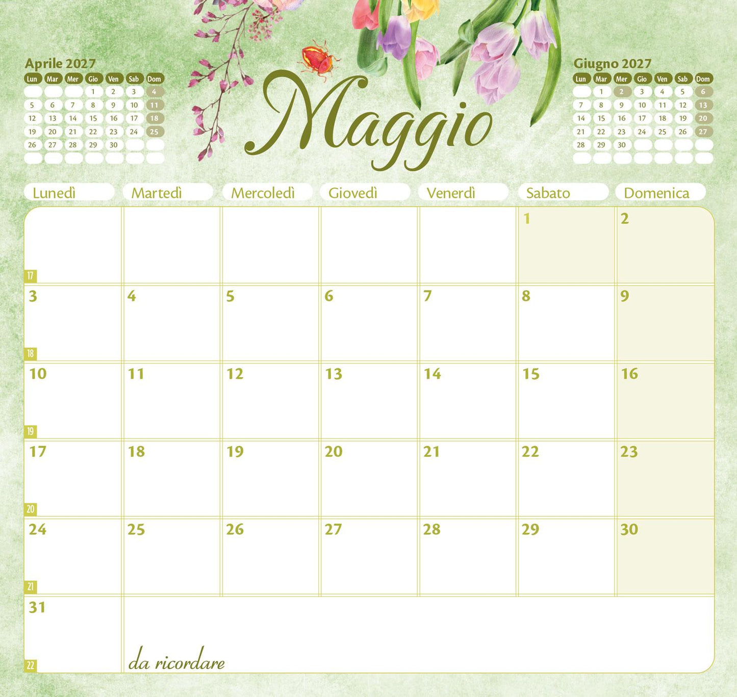Calendario Emily Liriche 2027 da tavolo (17 x 16 cm)