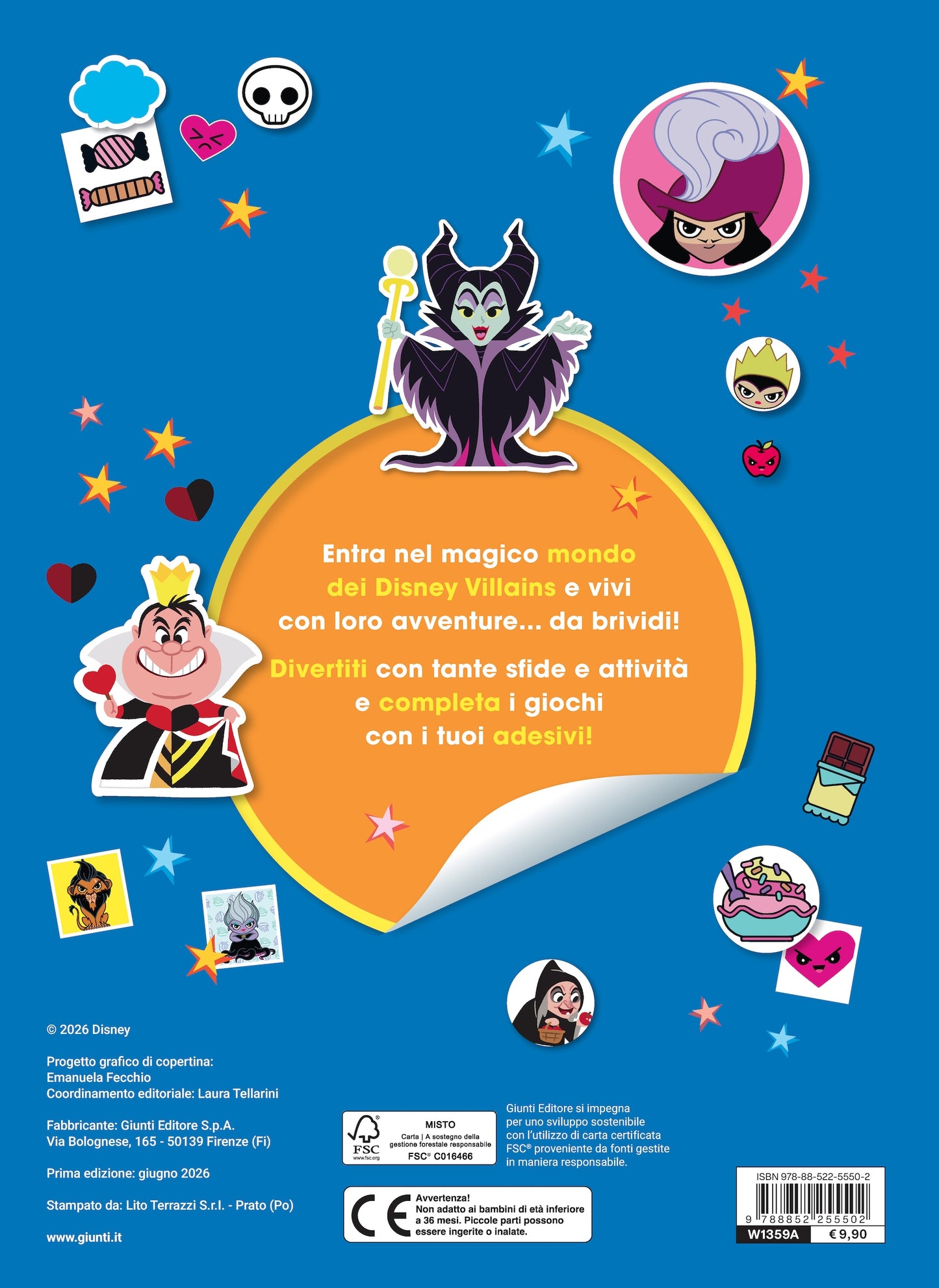 Disney Villains 500 Sticker. Tante attività con personaggi da... brividi