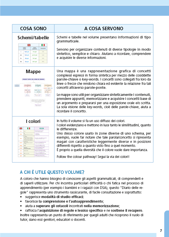 Il Diario delle Regole di Inglese. Mappe, schemi e tabelle