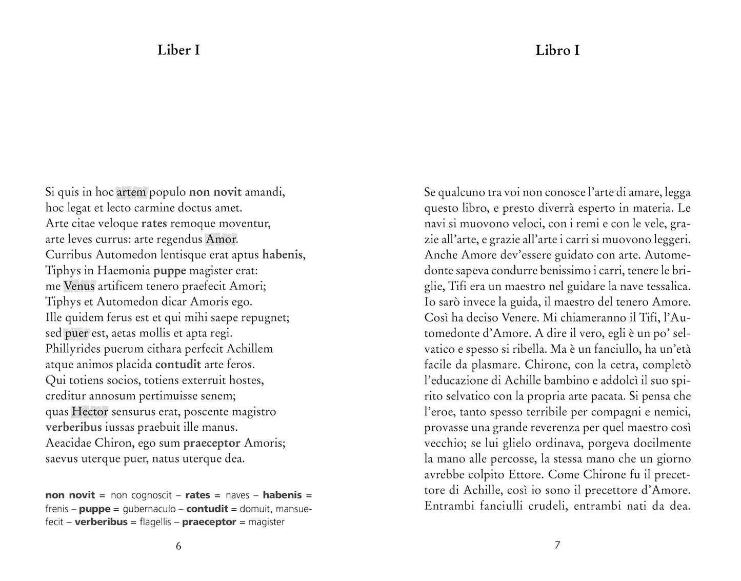 Ars Amatoria - L'arte di amare. Con testo latino a fronte e note linguistiche