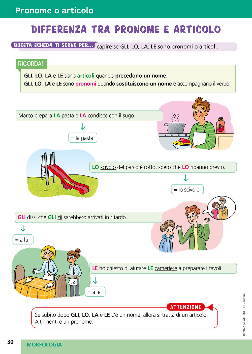 Strumenti compensativi- Il quaderno di grammatica. Morfologia e sintassi