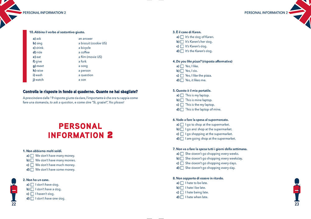 Improve your English livello A2. Scarica gratis gli audio in MP3