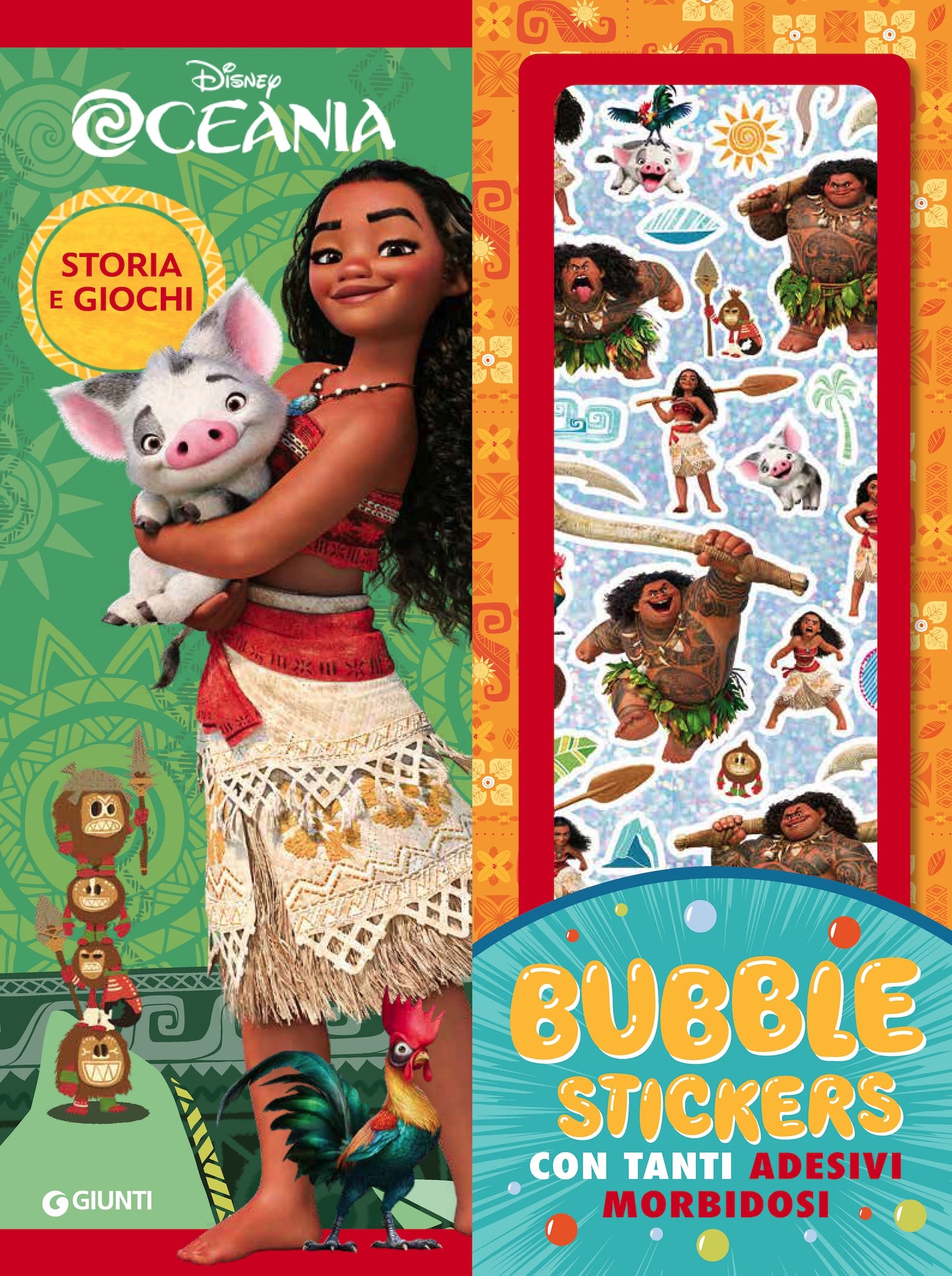 Oceania Bubble Stickers con tanti adesivi morbidosi. Storia e giochi