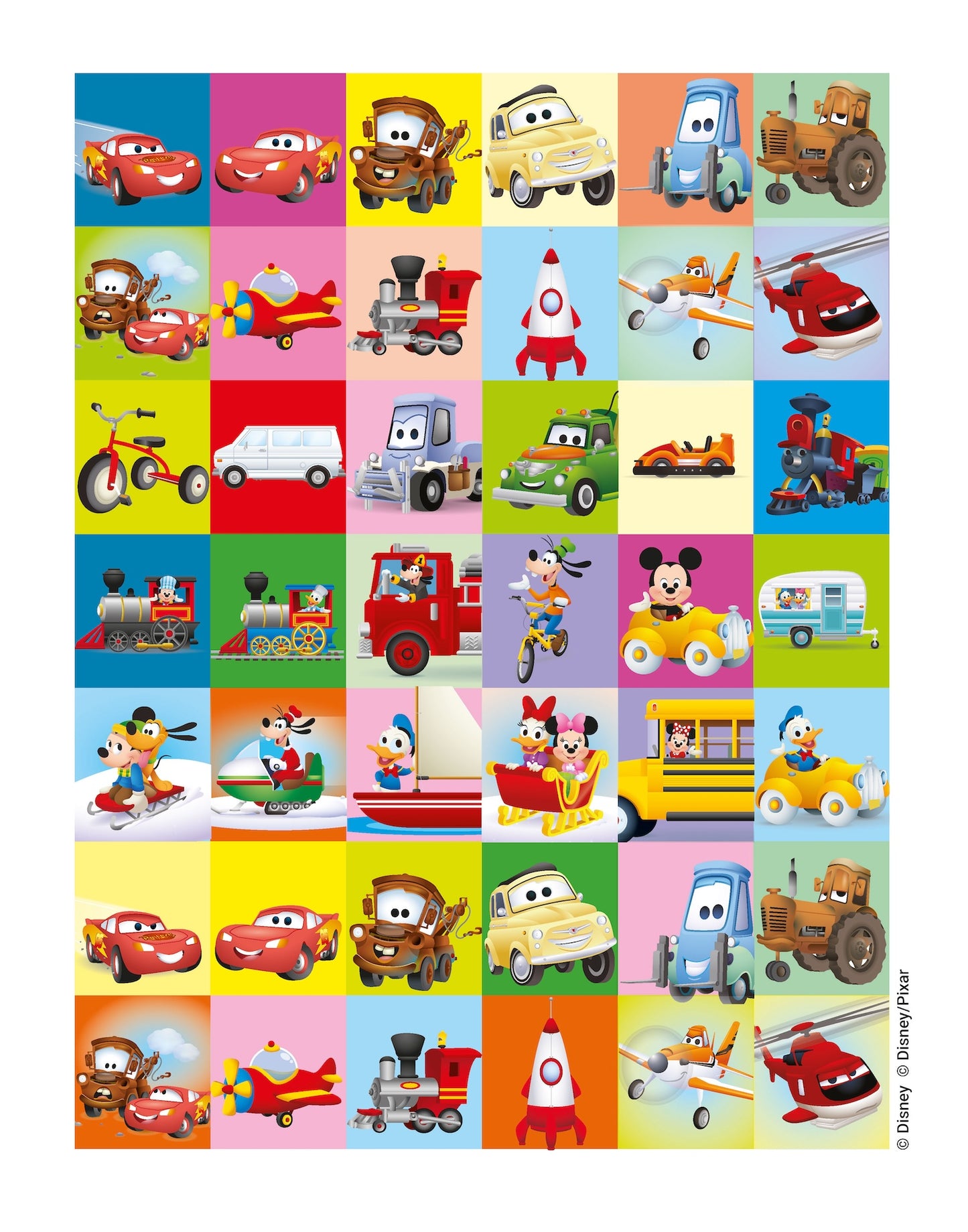 Tutti a bordo Disney Mini Staccattacca e colora Cute stickers. Più di 60 adesivi