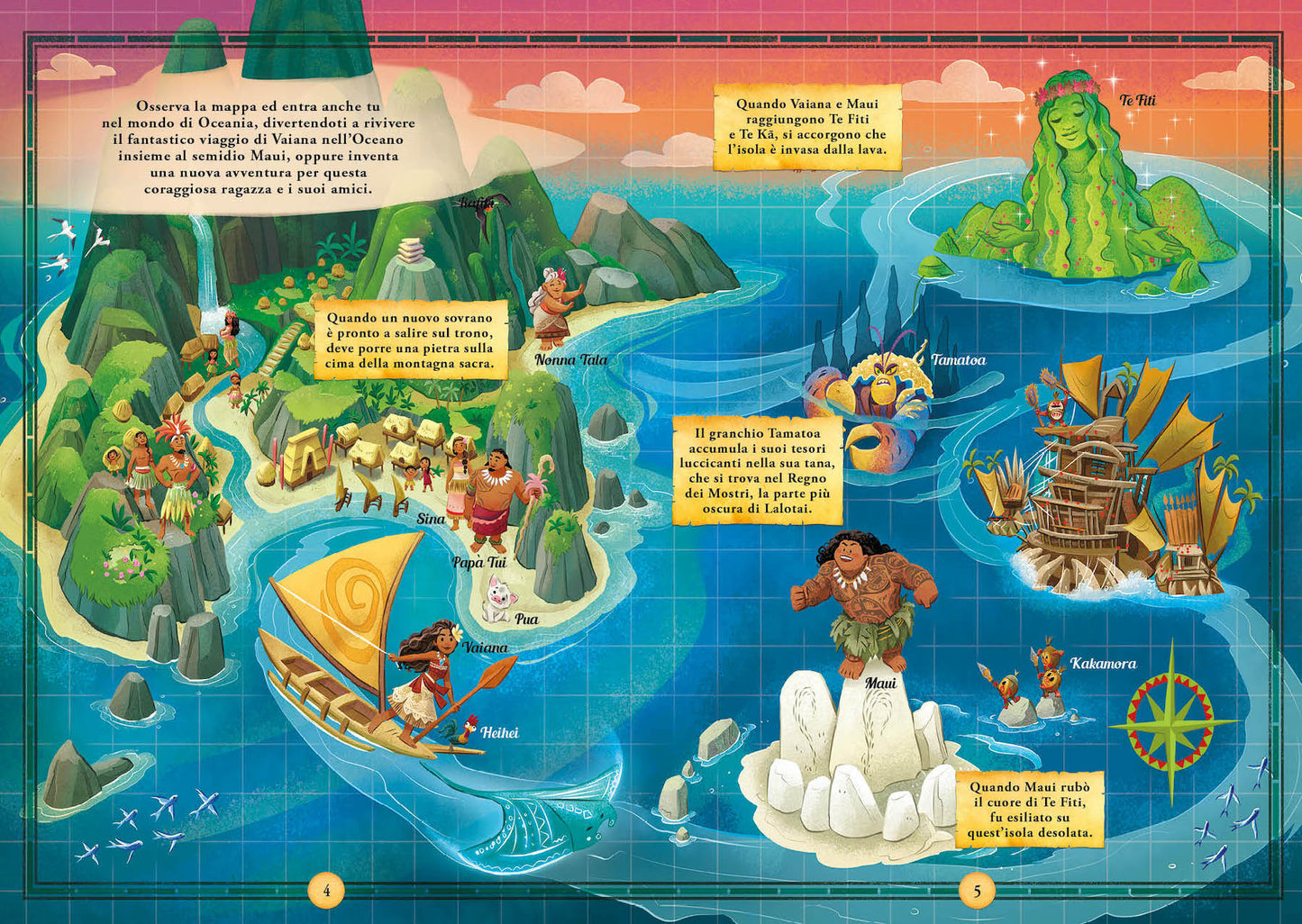 Vaiana Mappe in puzzle Leggi&Gioca. Dove vivono Vaiana e altri amici d’avventura