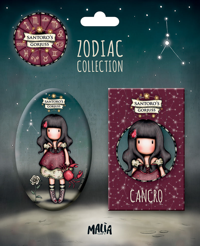 Gorjuss Zodiaco. Cancro. Calamita e minibook