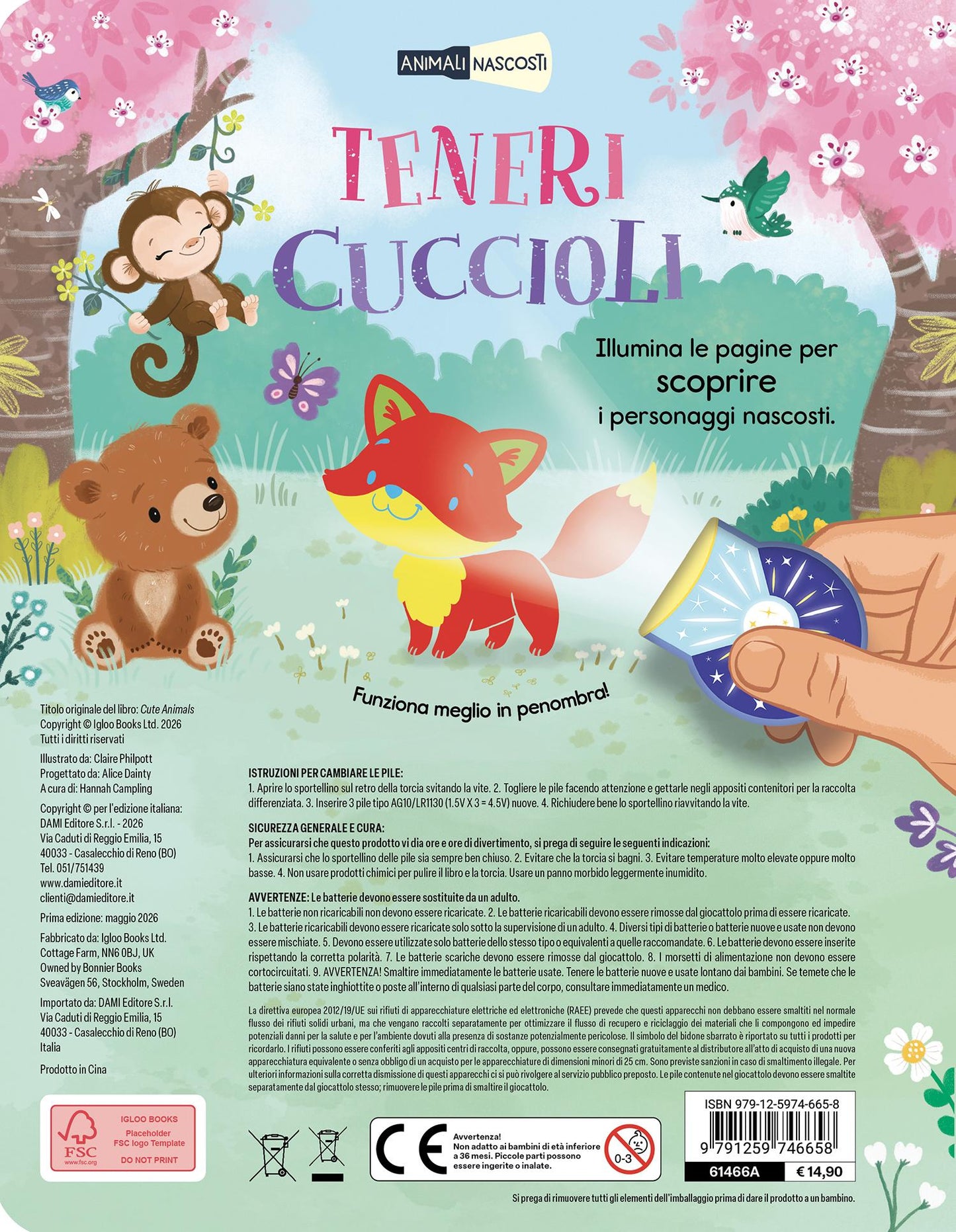 Teneri Cuccioli. Trova i personaggi nascosti con la torcia magica!