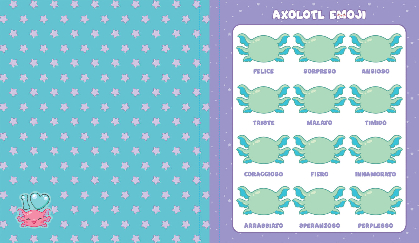 I Love Axolotl. Passatempi Kawaii