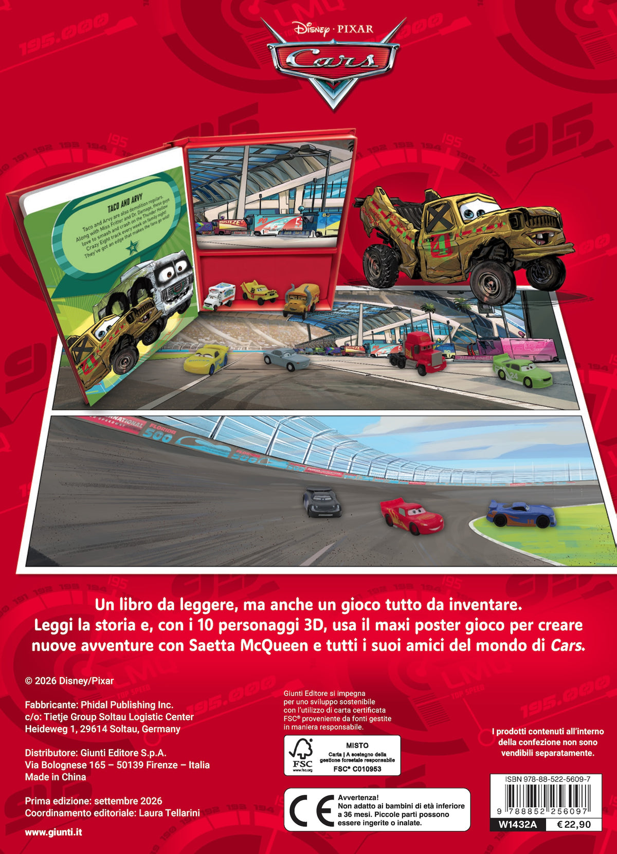 Cars Maxi Box. Con 10 personaggi 3D, un libro, un maxi poster gioco