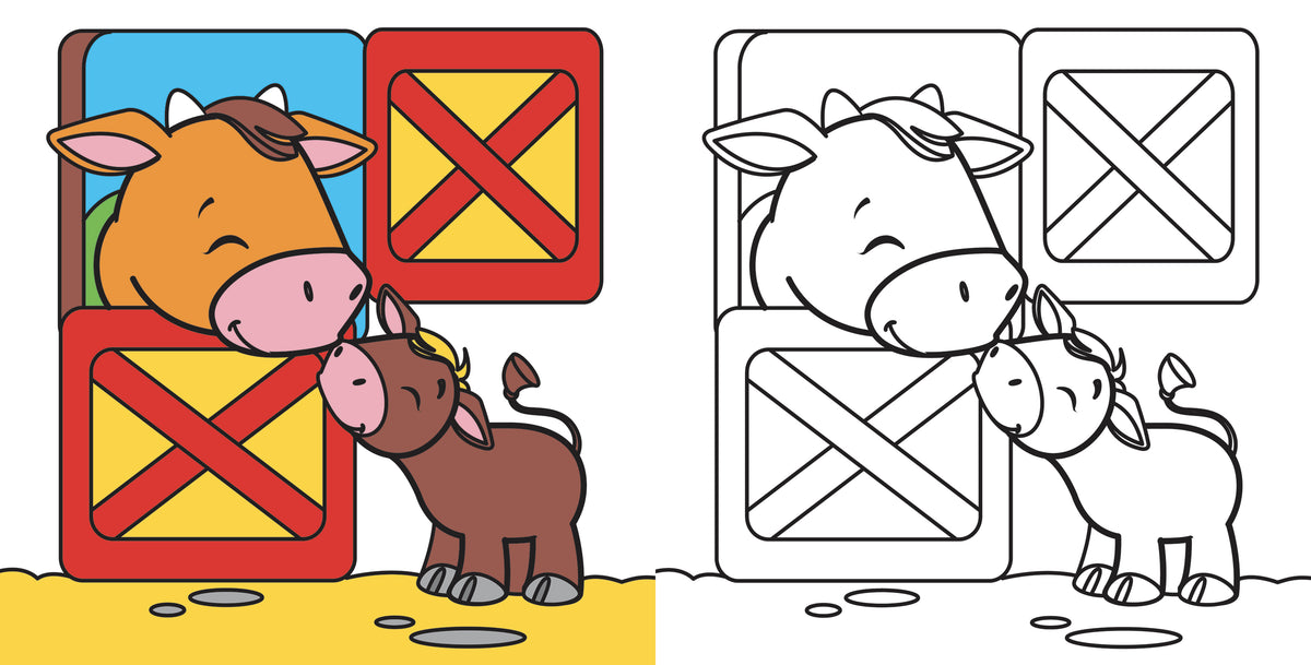 Fattoria. Tanti simpatici animali tutti da colorare