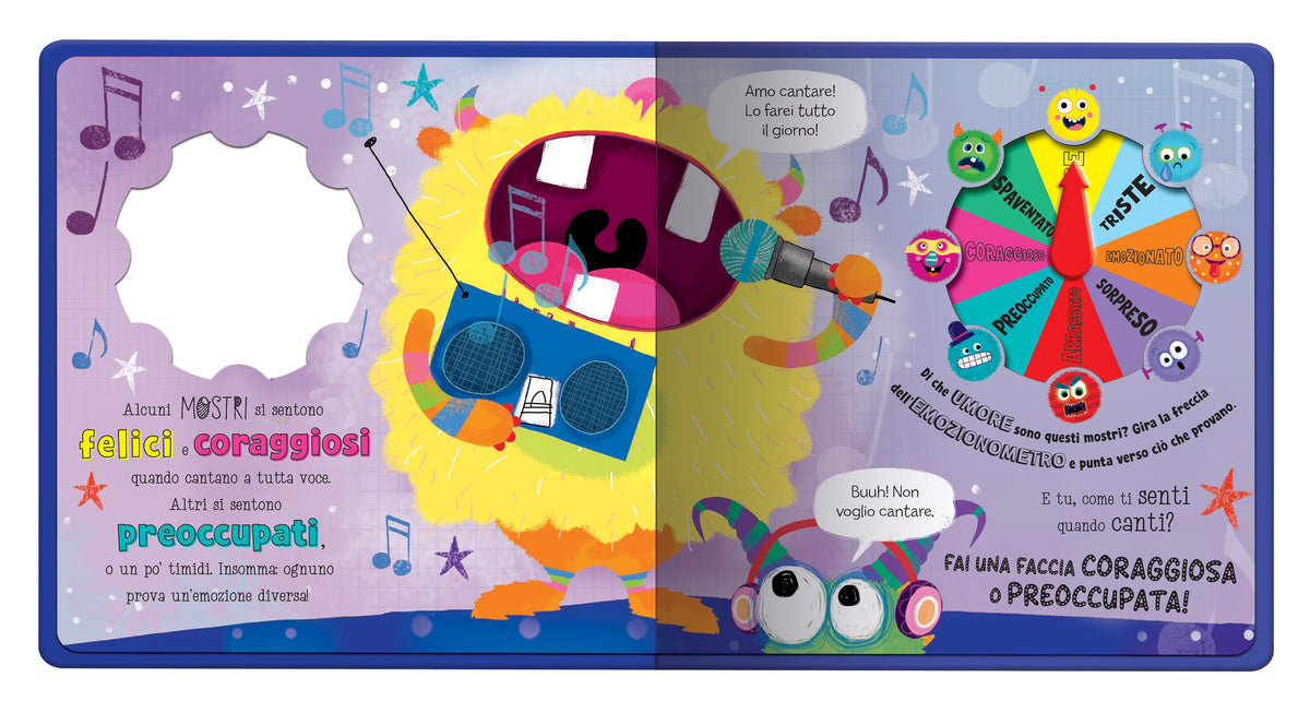 I Mostri Mangiapaura. Libro spinner. L'emozionometro