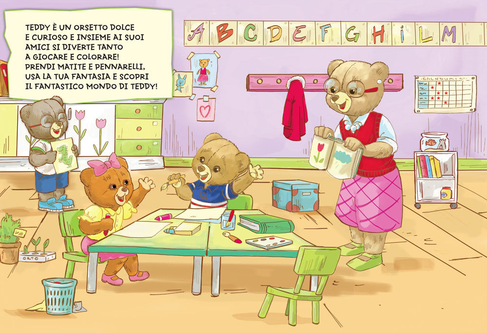 Colora con Teddy