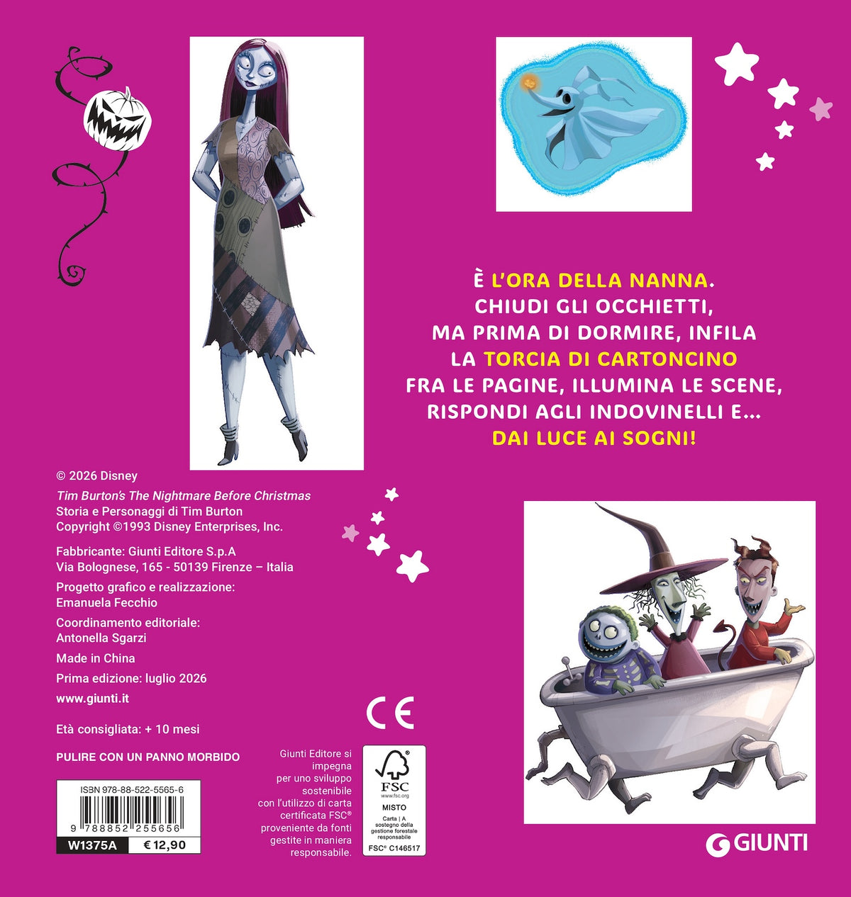 Brillanotte Disney The Nightmare before Christmas. Racconti per dare luce ai sogni. Con la torcia magica illumina la storia