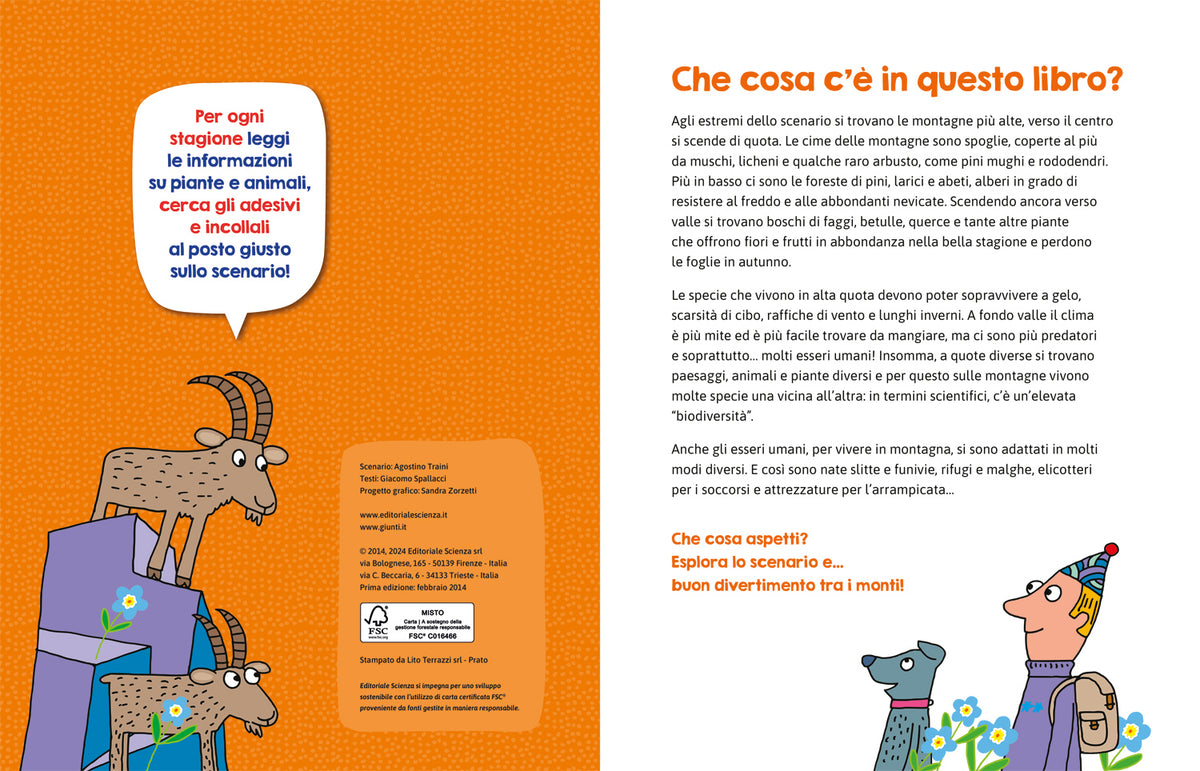 La montagna. Con più di 100 adesivi!