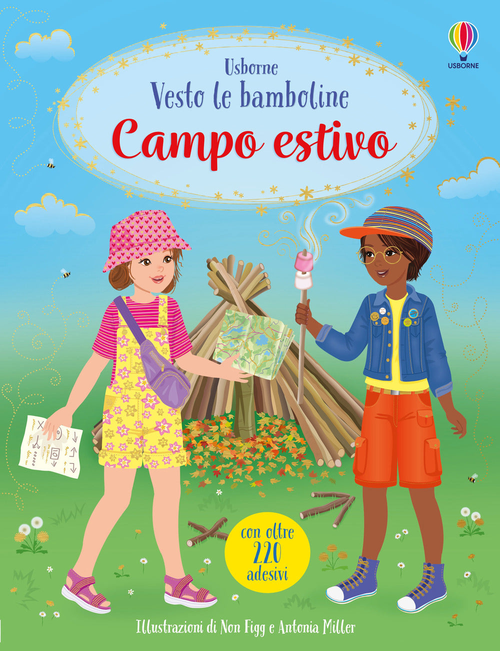 Campo estivo. Con adesivi