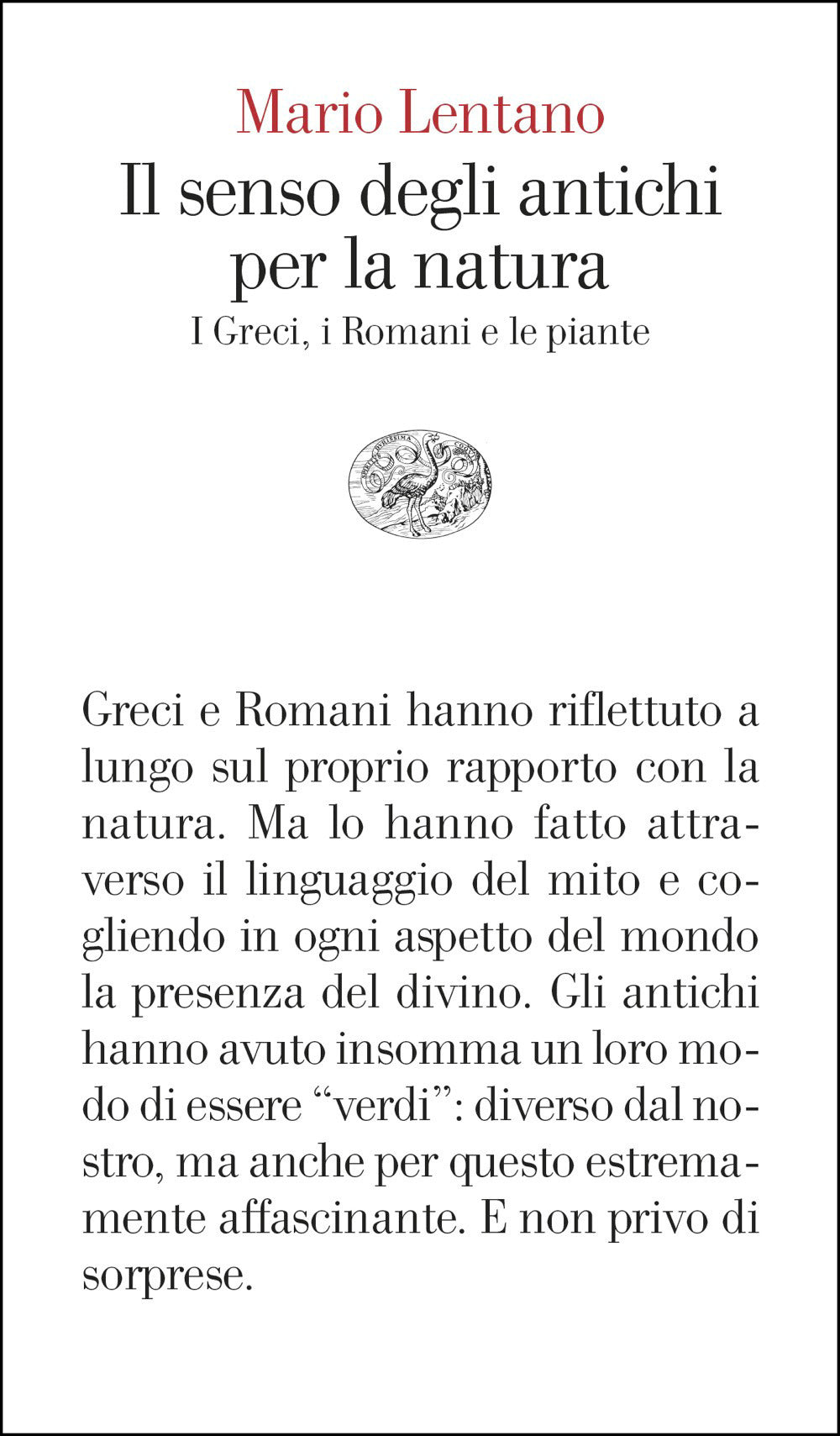 Il senso degli antichi per la natura. I Greci, i Romani e le piante