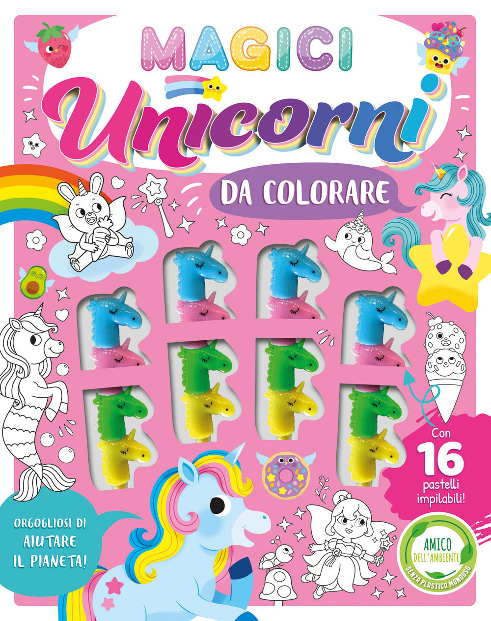 Magici unicorni da colorare