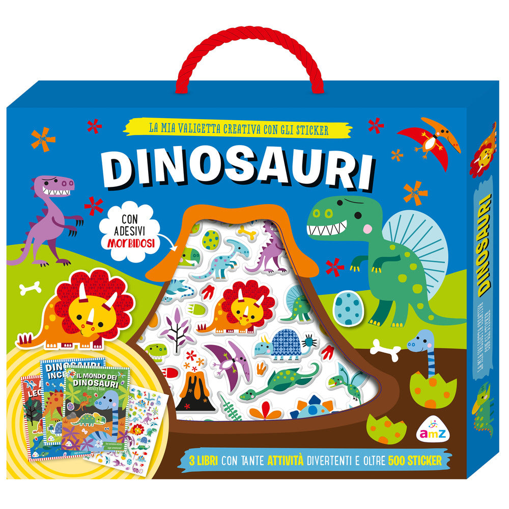 Dinosauri. Valigetta con sticker. Ediz. a colori