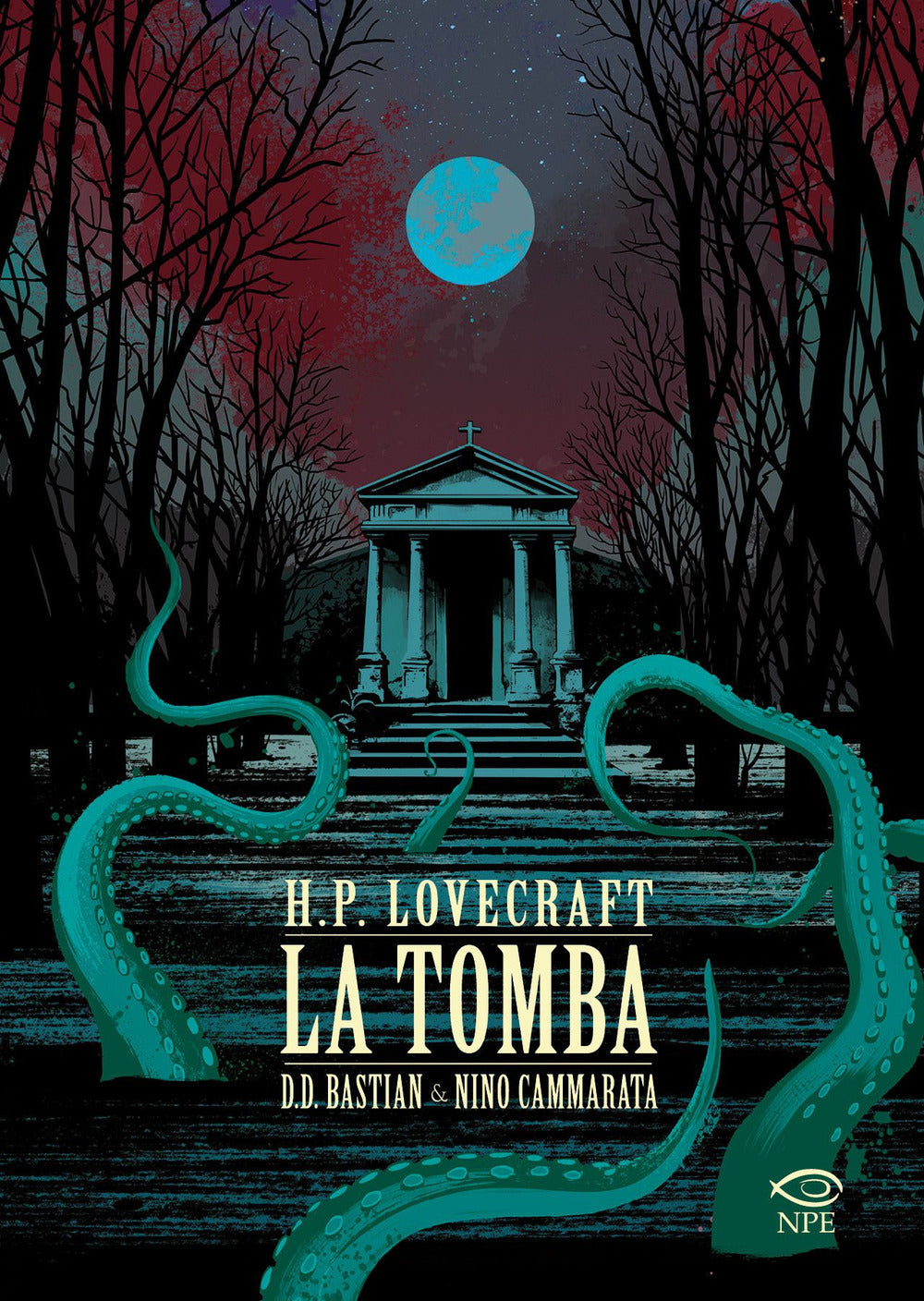 La tomba da H.P. Lovecraft.