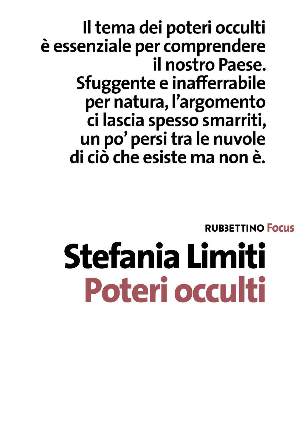 Poteri occulti.
