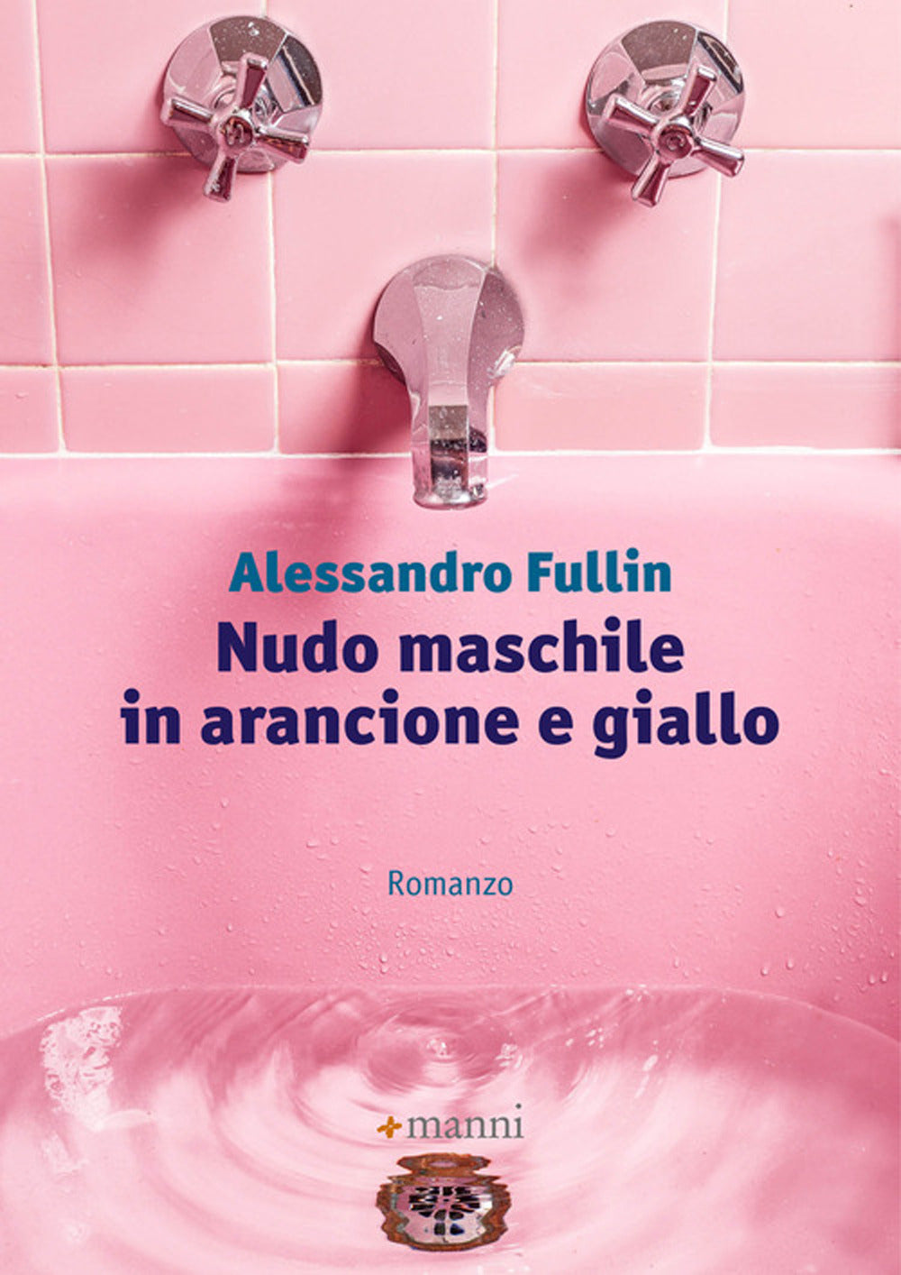 Nudo maschile in arancione e giallo.